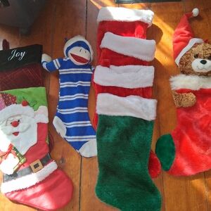Festive Christmas Stocking Bundle - Red, Green, White